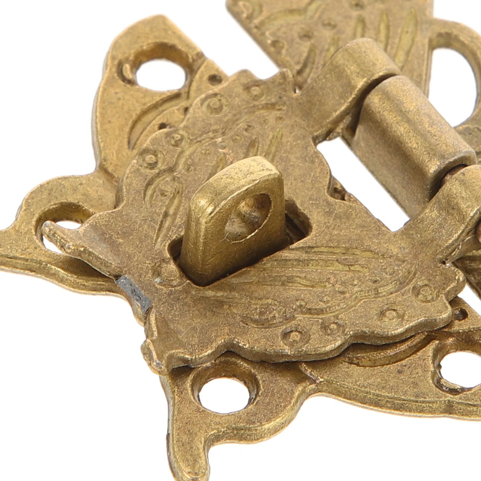 

2 Pcs Copper Hinges Alloy Lock Buckle Hasp Metal Latches Suitcase Buckle Hardware Fitting Locks Jewelry Boxes Toy Storage Boxes