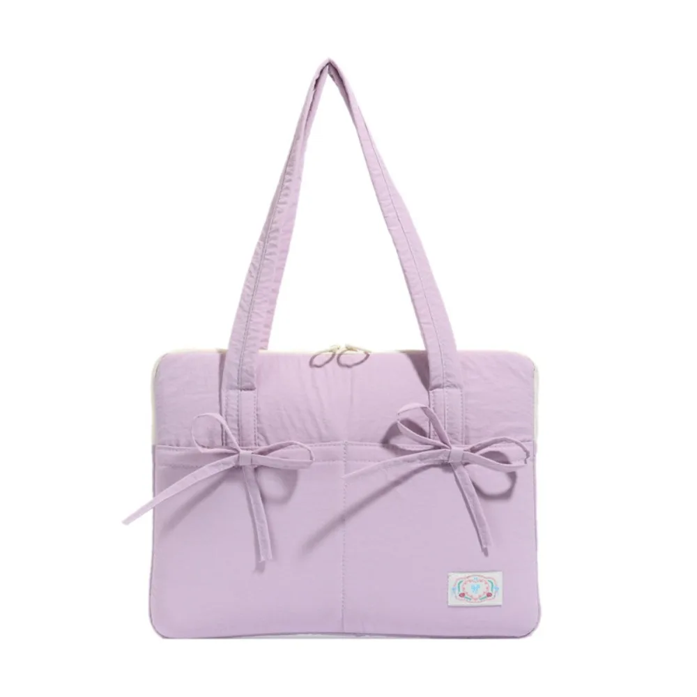 

Universal 14inch Laptop Shoulder Bag Bowknot Shockproof Tablet Sleeve Case Multifunctional Large Capacity Laptop Handbag Travel