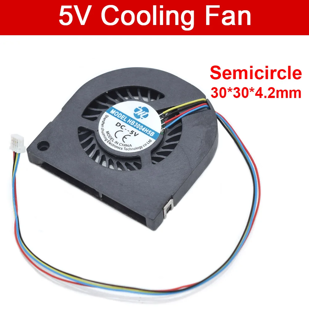 New DC5V HB3004H5S HB3004H5B Cooling For Rotation PWM Hydraulic Turbo Blower 4-PIN UAV 3004 3003 Miniature 30MM Fan