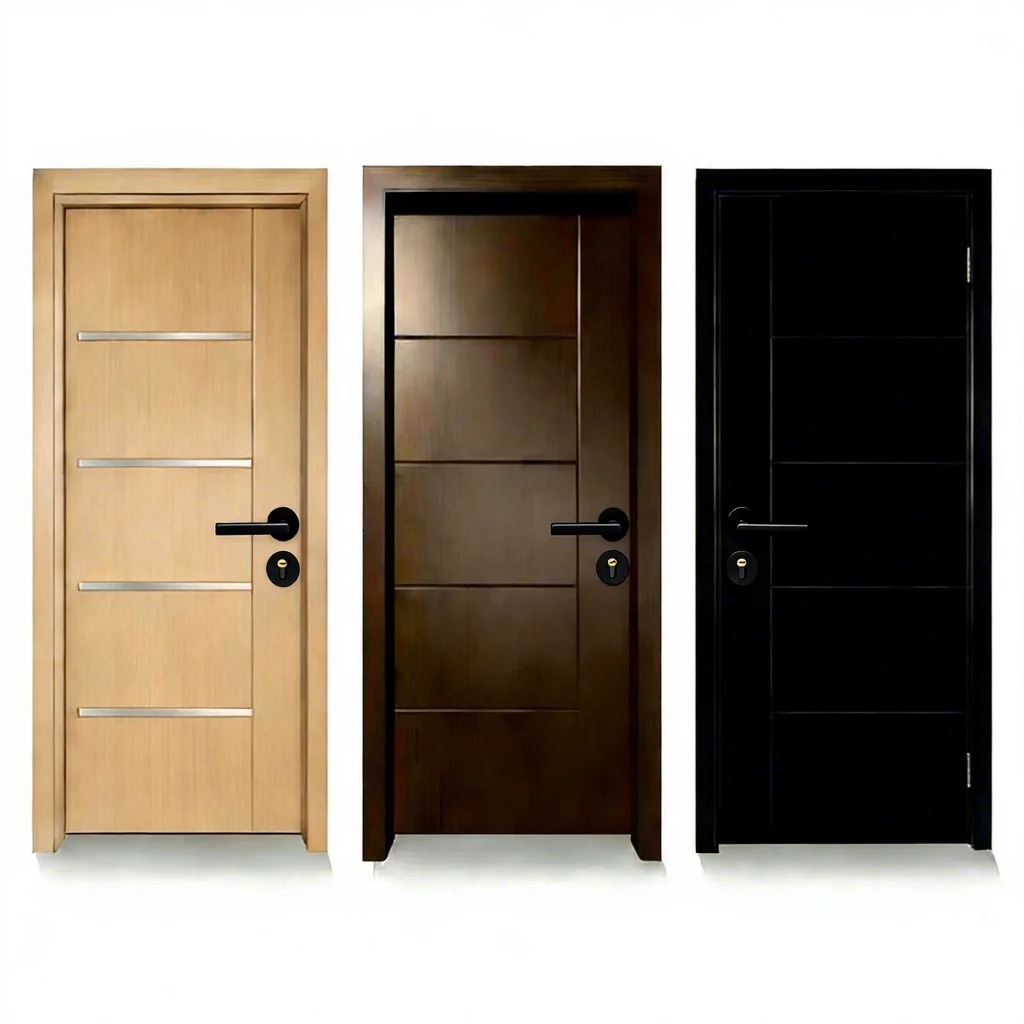 

Современная минималистичная дверь из массива дерева с готовой отделкой, ручное открывание, для спальни и гостиной, для использования в отелях, школах, виллах