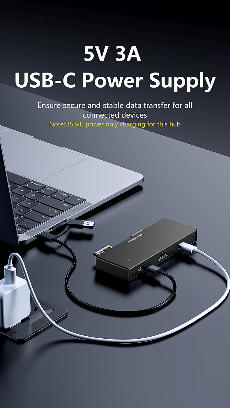 Blueendless Kartenleser 6-in-1 CFexpress A B SD4.0 TF4.0 USB 3.2 10Gbps Speicherkartenadapter für Laptop PC Multi-Port Typ-C Hub – Detail 5