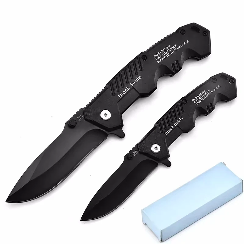 EDC Sharp Stainless Steel Folding Knife Outdoor Camping Tactical Hunting Knife Pocket Knife Sharp and Durable S/L