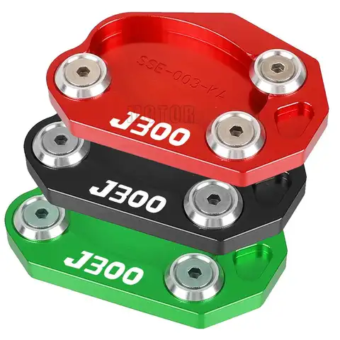 J300 2011-2017 2018 2019 2020 2021 2022 2023 Motorcycle Side Stand Enlarger Sled Sidestand Kickstand Foot Pad For Kawasaki J300