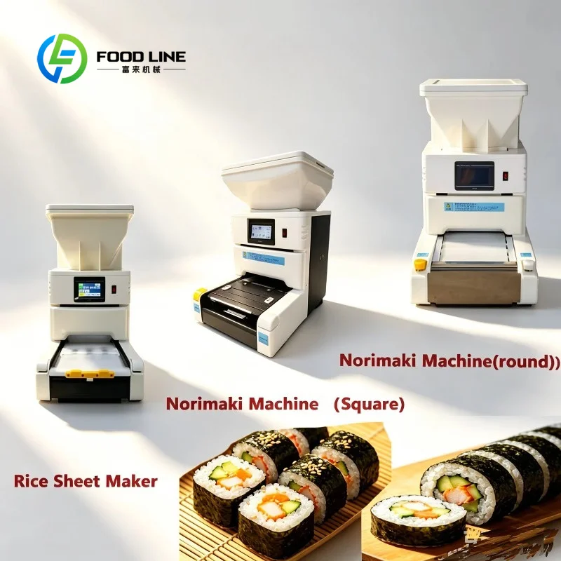 customized sushi roll making unit nori rice sheet processor flexible parameter for food service central processing kitchen