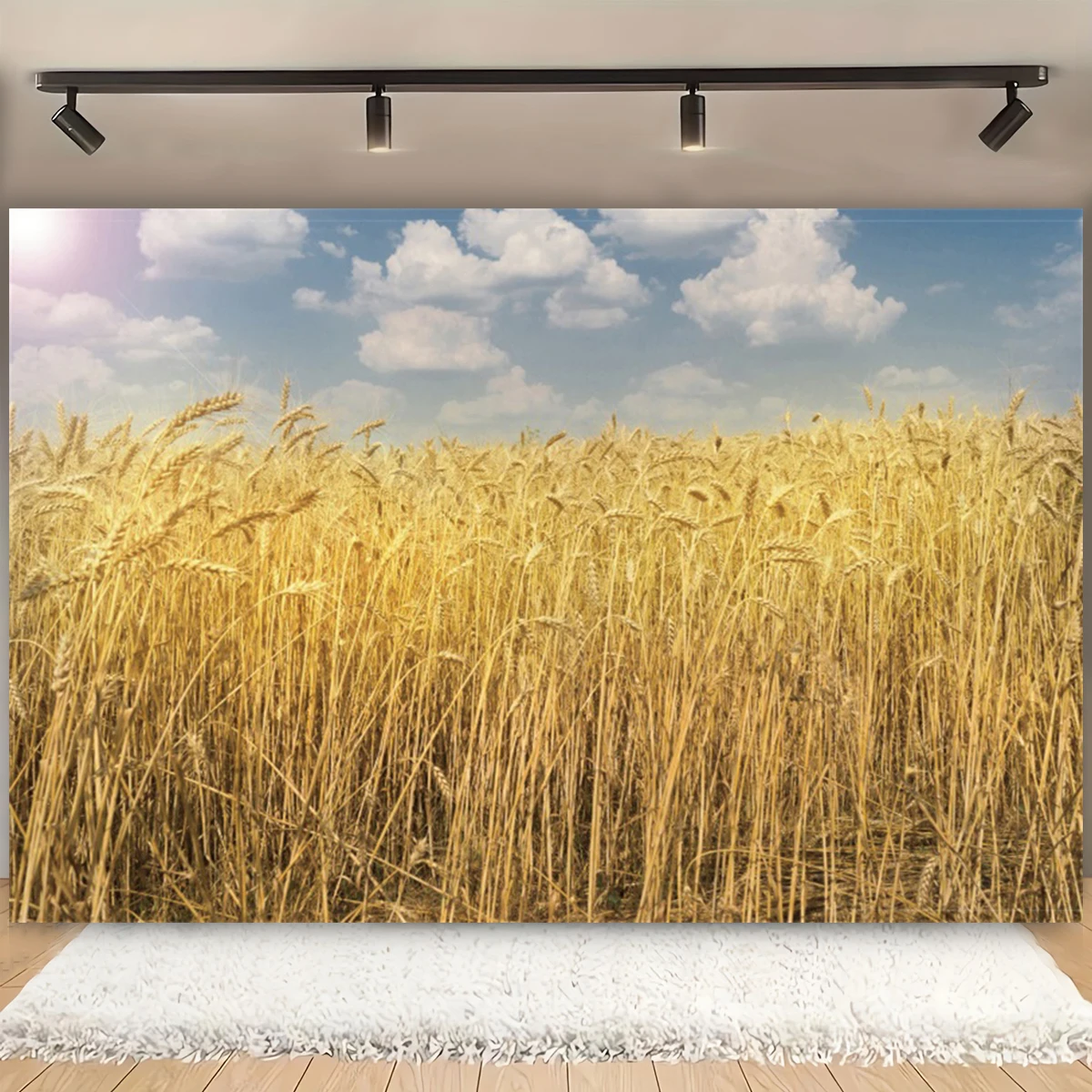 خلفية تصوير شافوت يهودية لحصاد القمح في المزرعة كريستيان هابي شافوت ديكور حفلات العطلات خلفية استوديو الصور