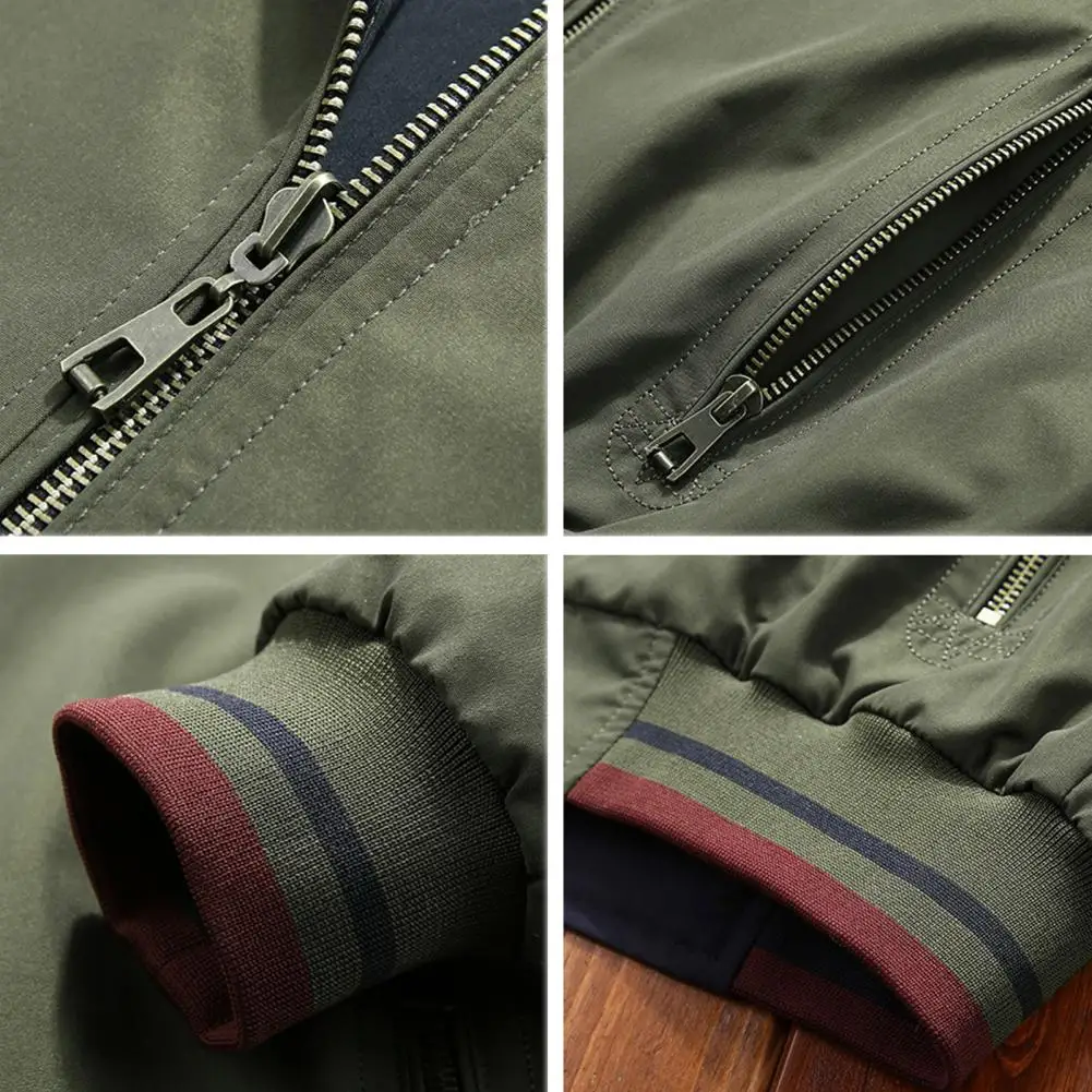 

Autumn And Winter Men's Casual Trend Fashion Warm Thickened Cold-proof Large Size Zipper Padded Baseball Jacketmens Jacket