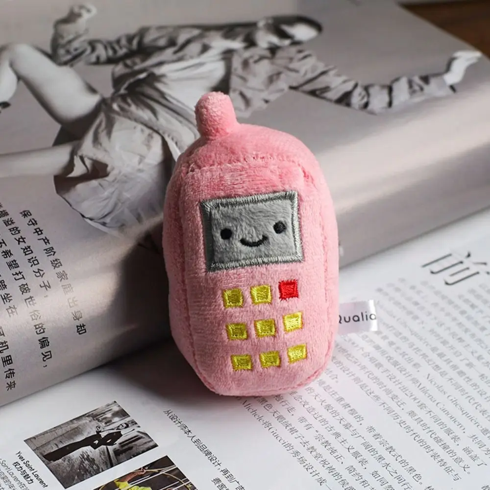 Cute Expression Home Appliance Plush Keychain Stuffed Doll Mini TV Set Camera Plush Doll Pendant Kawaii Bread Maker