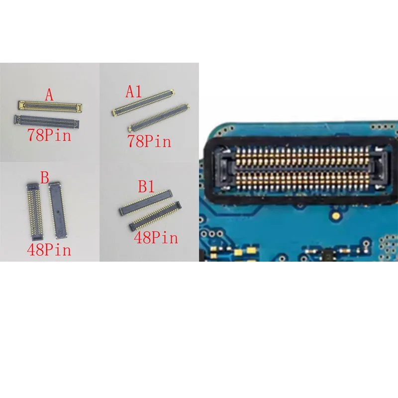 2-50Pcs Charging Lcd Display Usb Plug FPC Connector For Samsung Galaxy A02 A022 A23 A235 A13 A135 A12 A125 A04S A047F 48 78 Pin