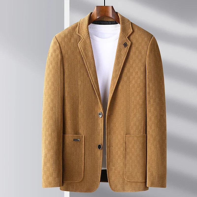 

2023 New Men's Fashion Business Breathable Gentleman Korean Version Of The British Upscale Trend Wind Hosting Casual Blazer