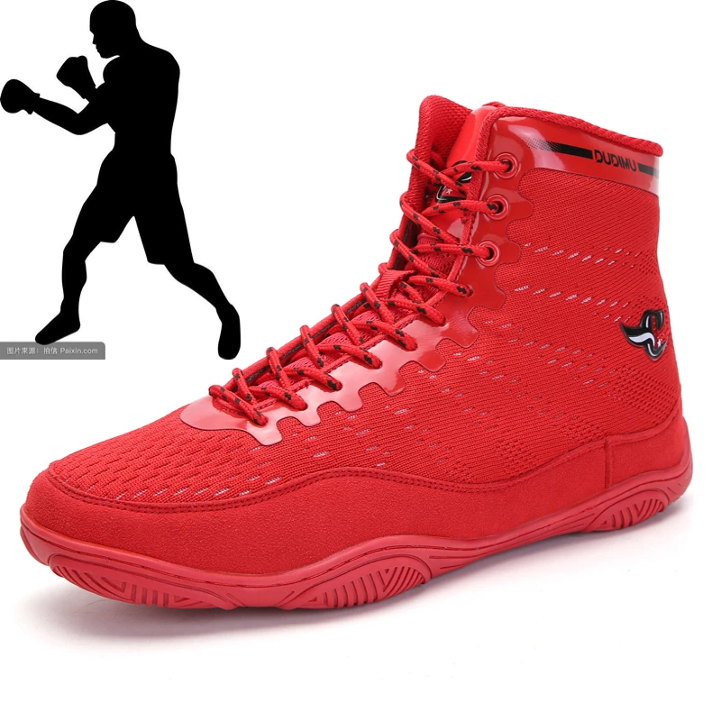 

Luxury Boxing Shoes Men's Training Wrestling Boxing Boots 37-46 Professional Wrestling Sports Shoes Anti slip Wrestling Shoes