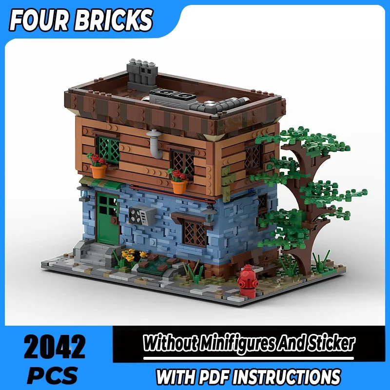 Moc Bausteine Herbst Haus Technologie Modulare Ziegel Modell Geschenke Weihnachten Spielzeug DIY Sets Montage