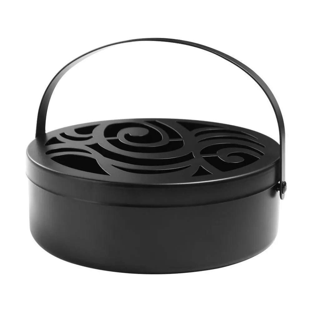 Fireproof Frame Mosquito Coil Box New Reusable Ash Tray Mosquito Coil Tray Stainless Steel Repellent Box