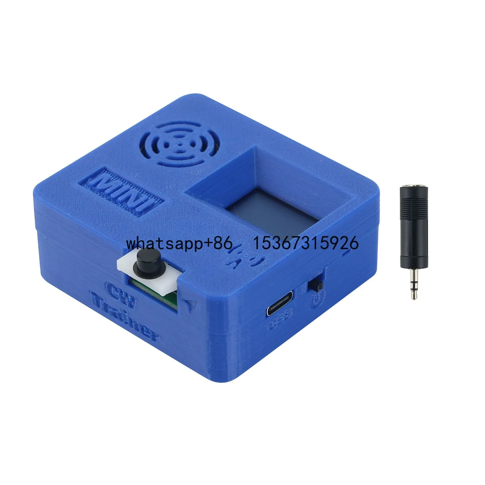 

Mini CW Key Version Morse Code Trainer HAM Radio Learning 3D-Printed Shell with 0.96-inch OLED Screen