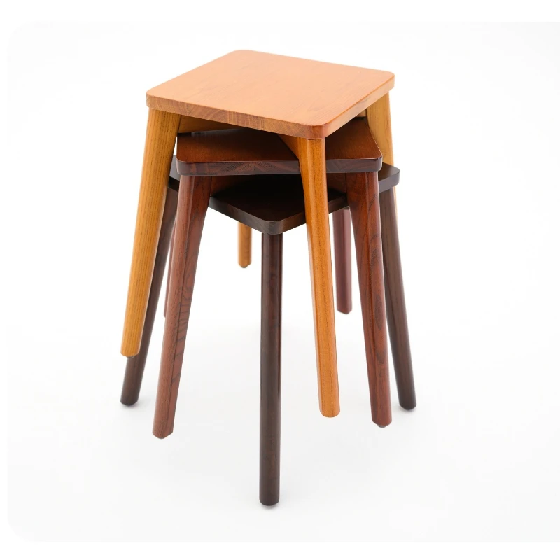 

Low stool home modern small bench fashion creative solid wood wood shoe change small square dining chair