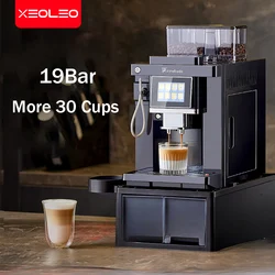 XEOLEO Fully Automatic Office Grinding Integrated Machine Water Feeding Coffee Maker Espresso Milk Foam Grinding Machine