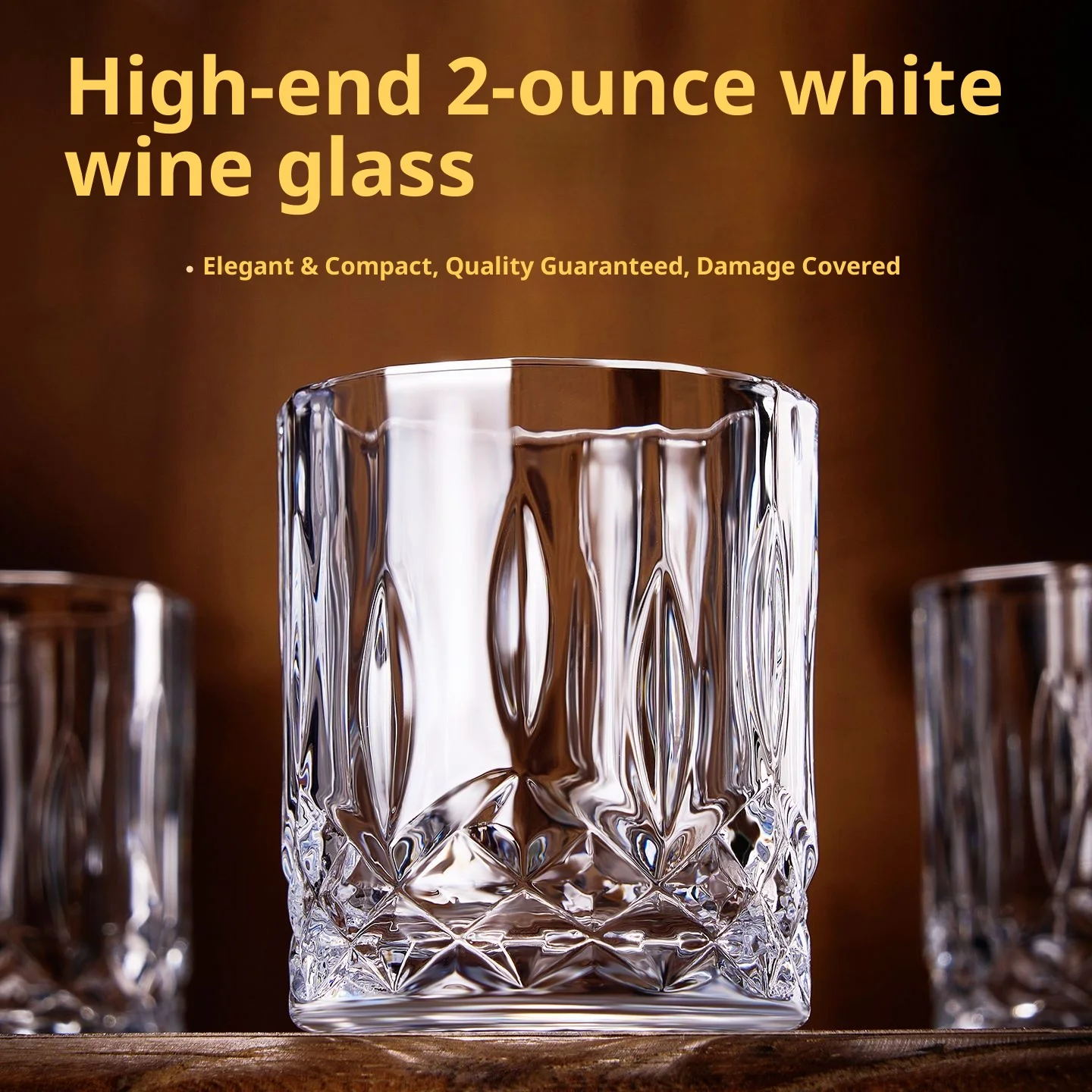 أواني زجاجية Gianxi Light الفاخرة Baijiu - كؤوس نبيذ منزلية ممتازة ذات قيمة جمالية عالية 2025 مجموعة نبيذ بتصميم جديد مكونة من طلقتين #1