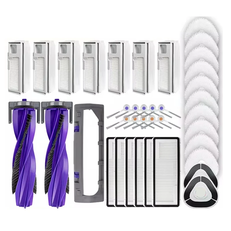 

The New Compatible For Narwal J4, Freo X Ultra, J4 Lite Accessories Side Brush HEPA Filter Mop Pad Replacement Spare Parts