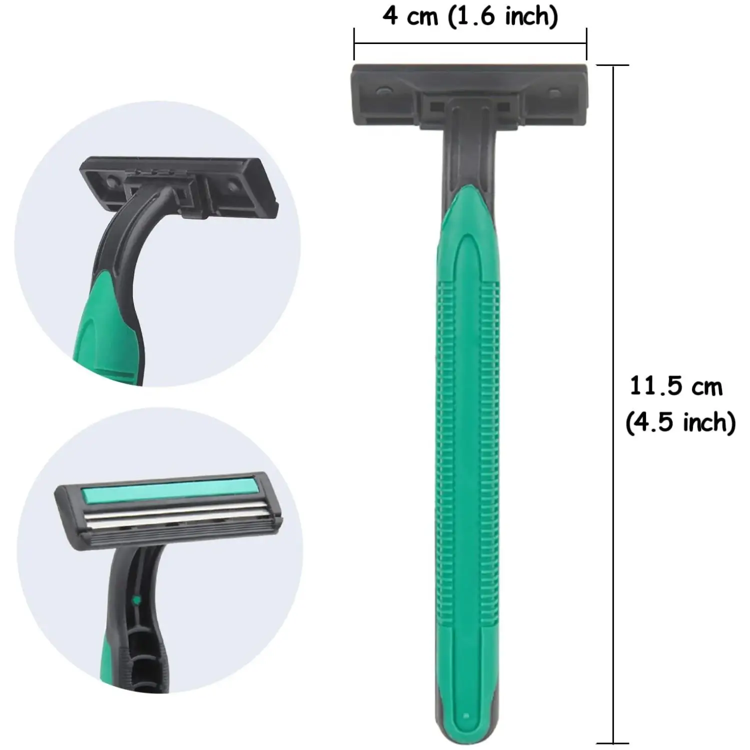 Vlamwegwerpscheermesjes Bulk, Individueel Verpakt Reizen, Hotel, Airbnb En Daklozenscheerapparaten (50 Pack)