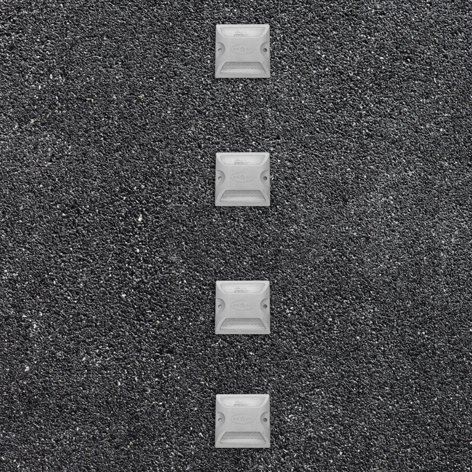 2 قطعة علامات الرصيف العاكسة الثقيلة عاكسات الطريق في الهواء الطلق لمدخل الممر درب مسار التوجيه المروري السلامة