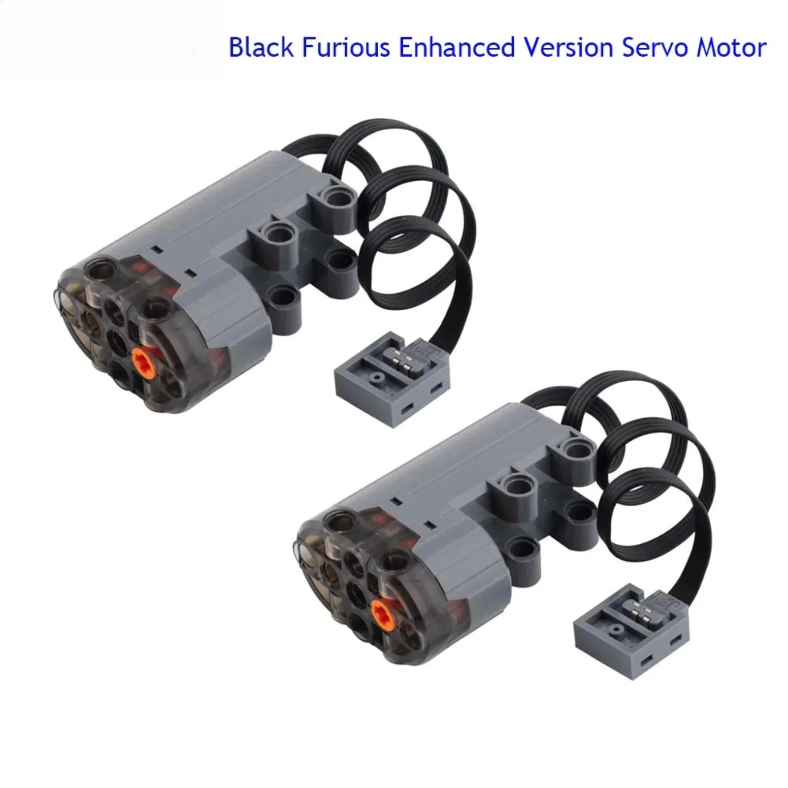

1/2PCS Mould King Servo Motor Black Furious Enhanced Version MOC Power Module Building Blocks Bricks Toy Compatible with 88004