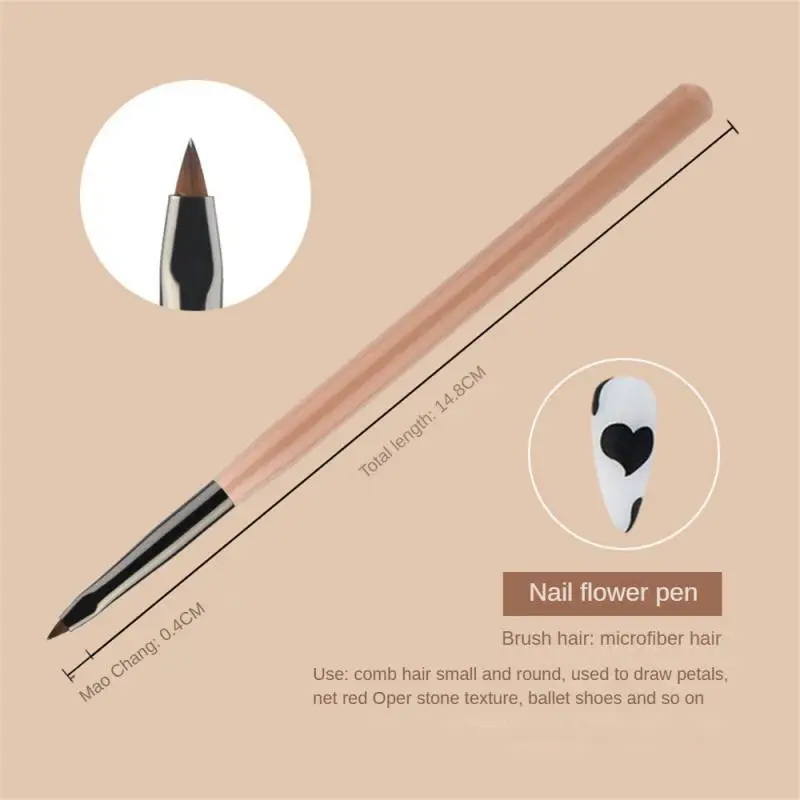 1PCS UV Gel Nail Brush Liner Painting Pen Manicure Acrylic Drawing Brush For Nail Art Design Nails Tip Display Painting Tool