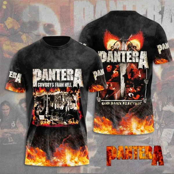 Popular Heavy Metal Rock Band Pantera 3D Print Men Women T-shirt O-neck Short Sleeve Hip Hop Top Casual Streetwear Kids Tees