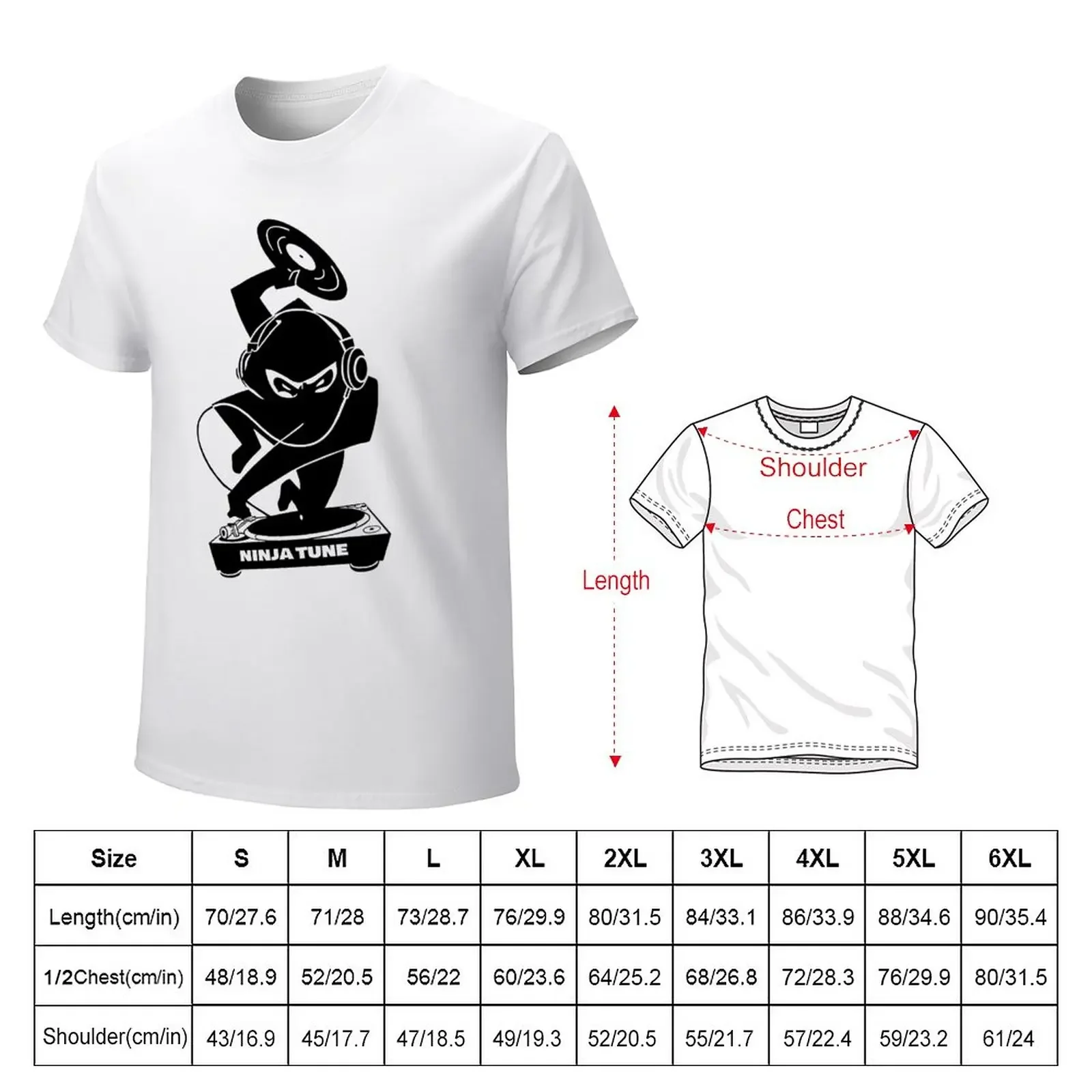 Ninja Tune logo 3 DJ (clear backgrounds) T-Shirt korean fashion funny t shirt tshirts for men