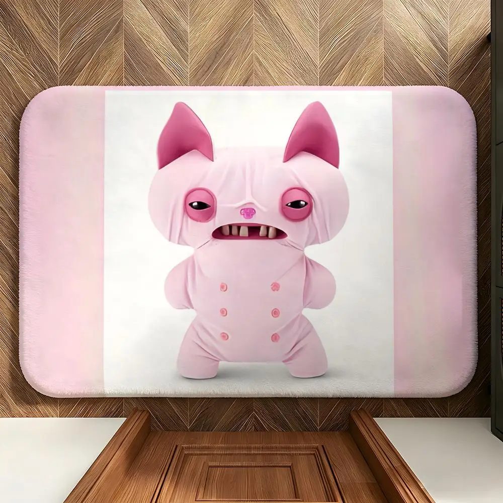 Toy F-Fuggler Bodenmatte, weicher Flanell-Eingangsbereich-Fußteppich, rutschfest, saugfähig, für Badezimmer und Schlafzimmer – Detail 5