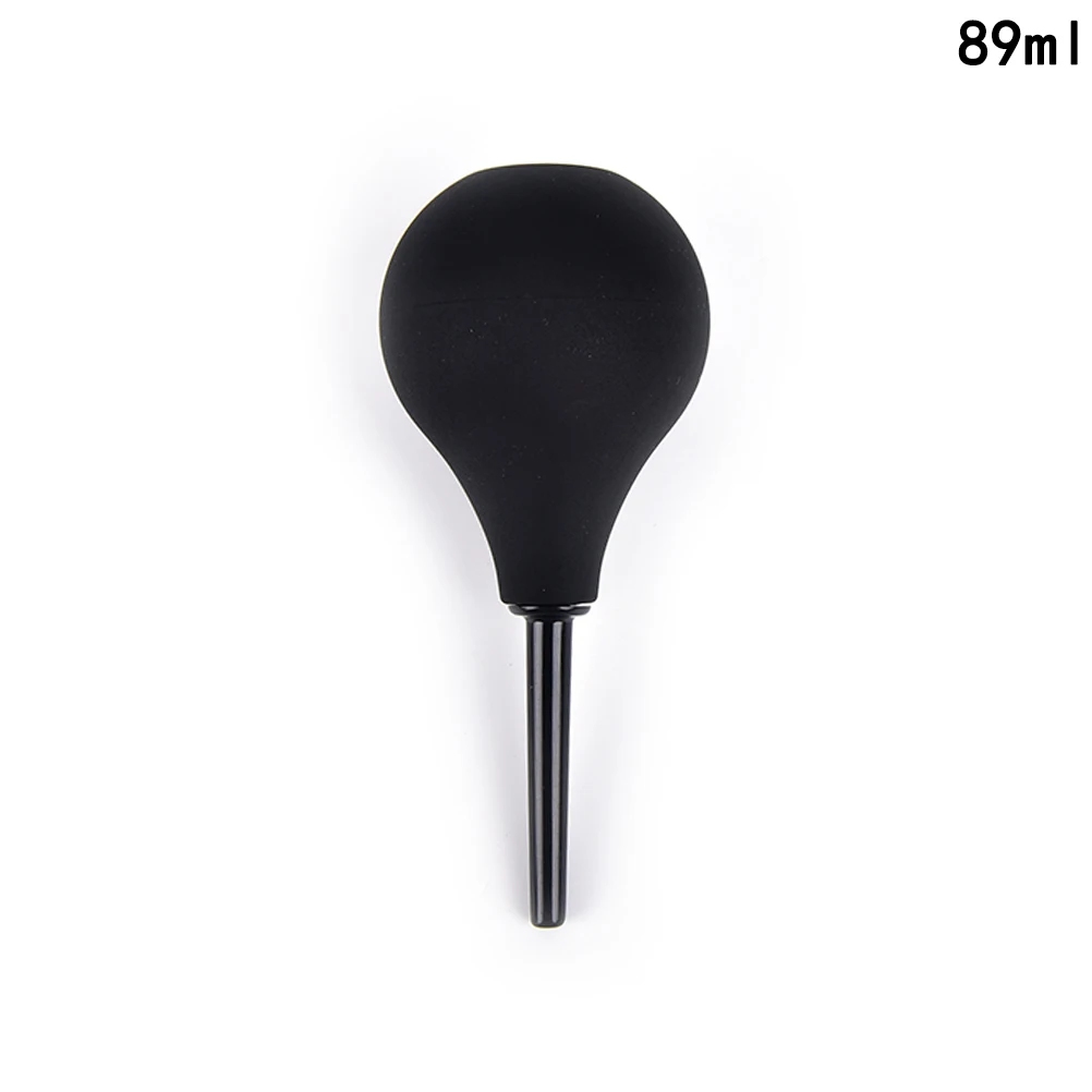 Jeringa Unisex de silicona para ducha Anal, Enema Vaginal, Rectal, Anal, Rectal, limpiador Vaginal, accesorios de bidé, 89/160/224ML, 1 unidad