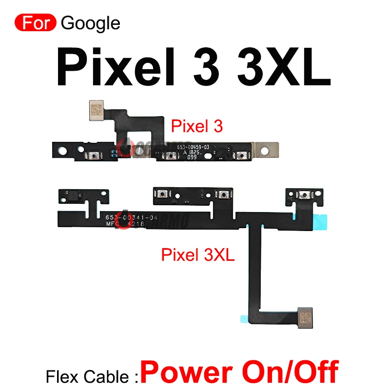 For Google Pixel 2 3 4 XL 2XL 3XL 4XL 6 7 6Pro 6A 4A 4G 5G 5a Power Volume Buttons Flex Cable Replacement Part