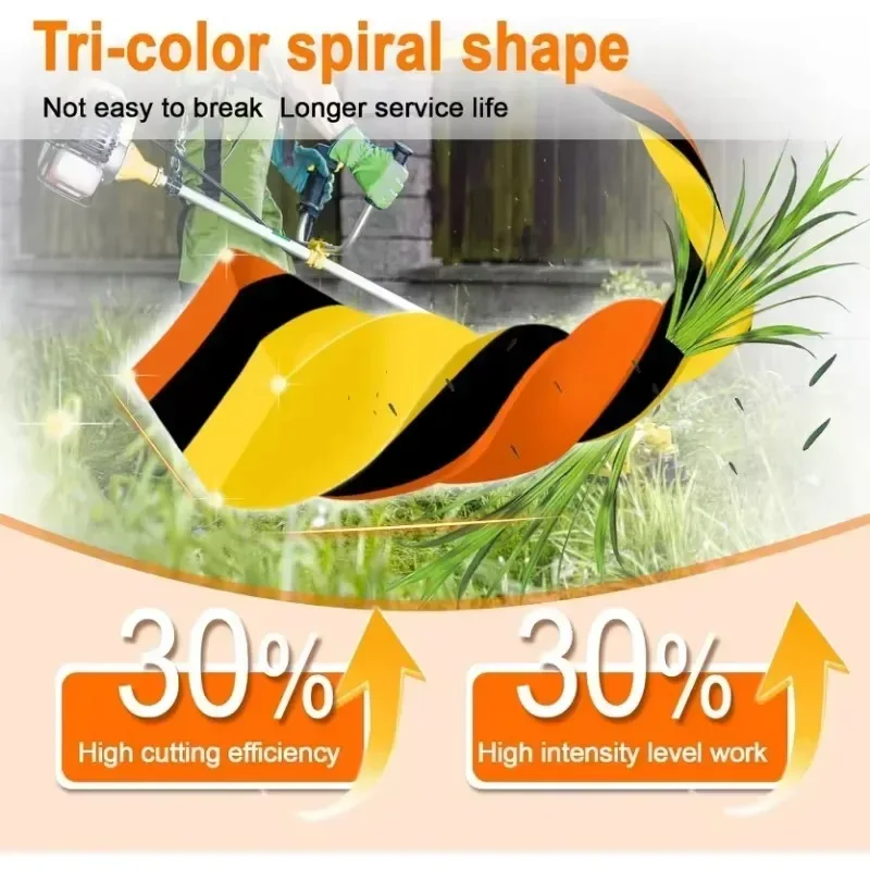2.4MM*5M/10M/15M Nylon Grass Trimmer Line Square Twist For Brush Cutter Brush Cutter Colorful Rope  Lawn Mower Accessory