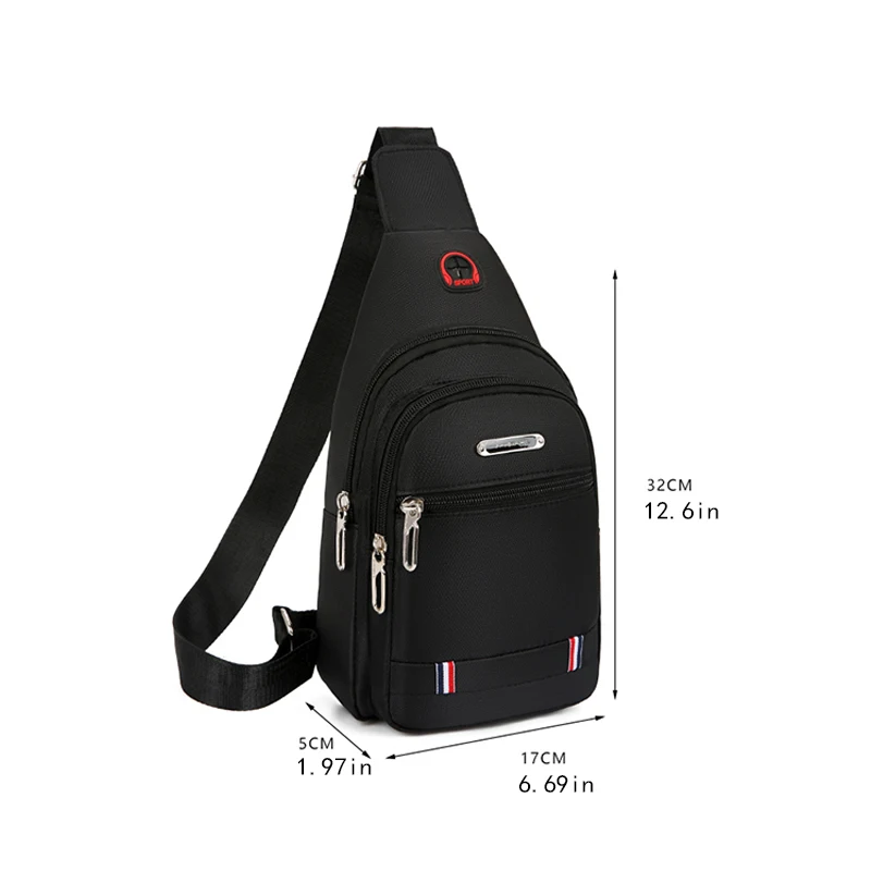 Men Chest Bag New Fashion Trend Crossbody Bag Multifunctional Outdoor Sports Portable Shoulder Bag For Men