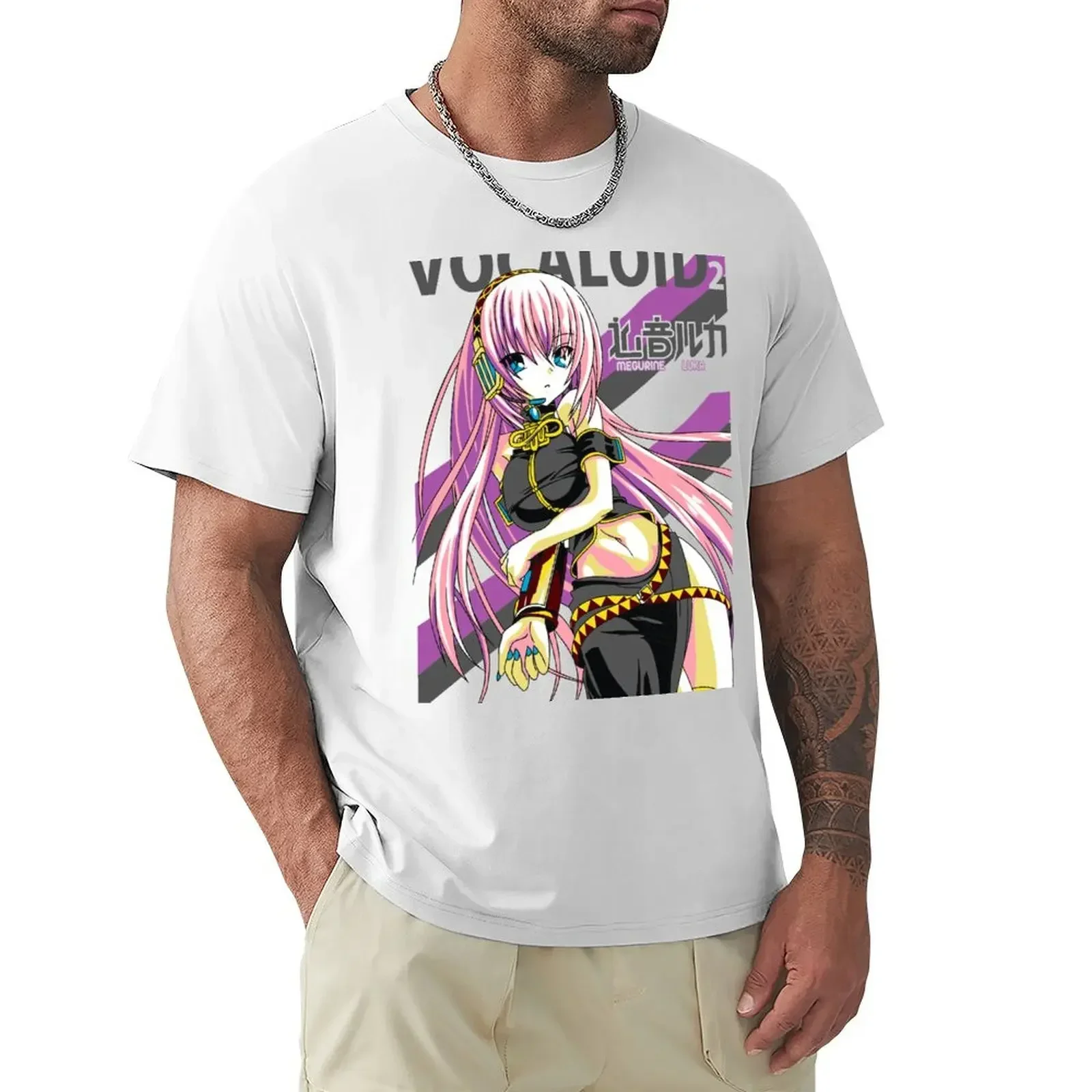 luka-vocaloid-t-shirt-short-sleeve-tee-plain-men's-t-shirts