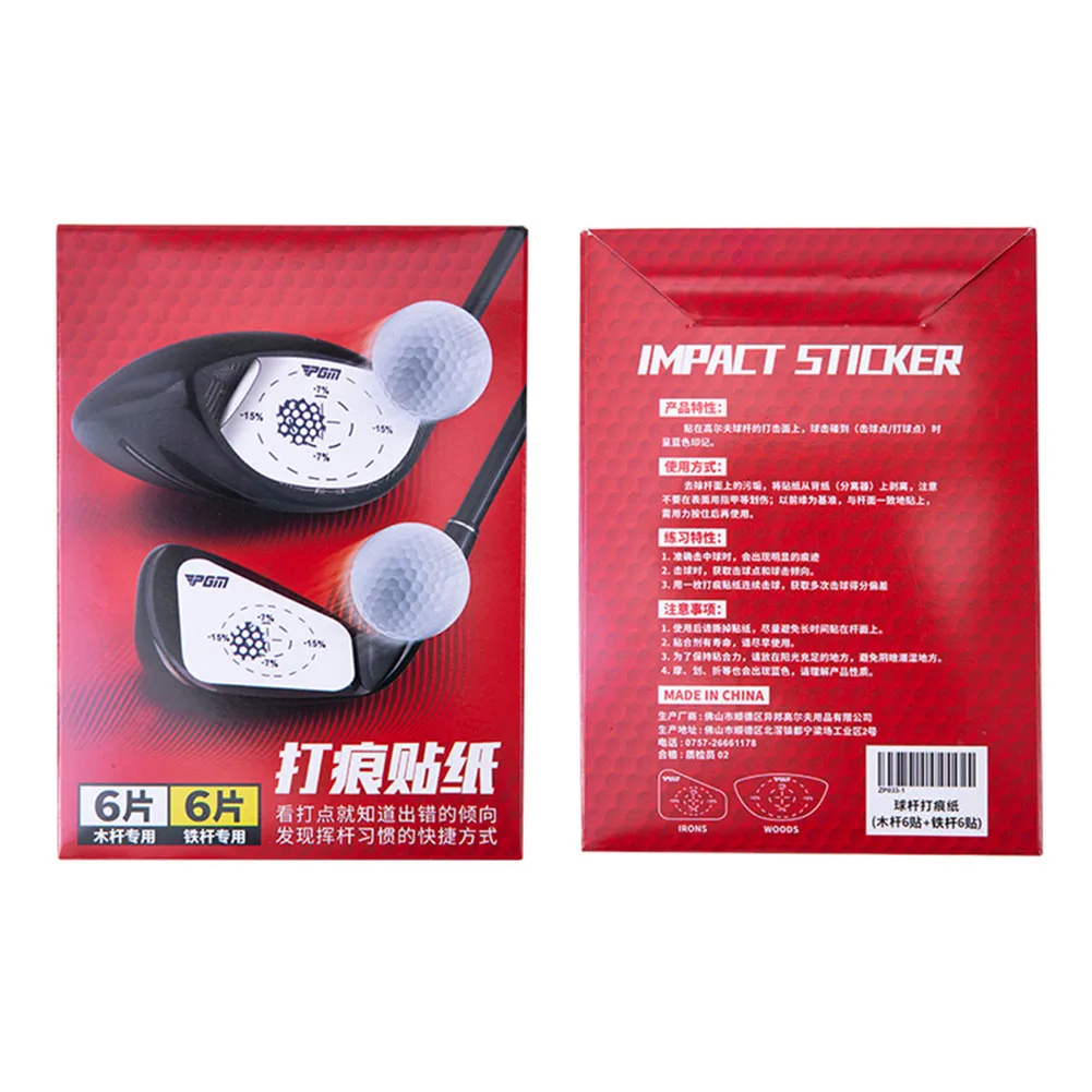 Golf Driver Impact Tape Labels Golf Impact Stickers for Swing Training Irons Putters and Woods Golf Training Practice Aid Labels