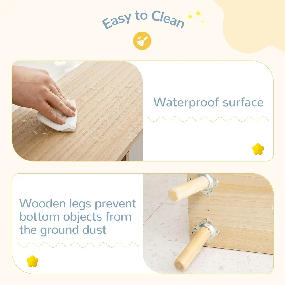 libreria per casa delle bambole per bambini e portaoggetti per bambini - libreria per casa delle bambole con supporto in legno con organizer per esposizione a 4 livelli, boo per bambini