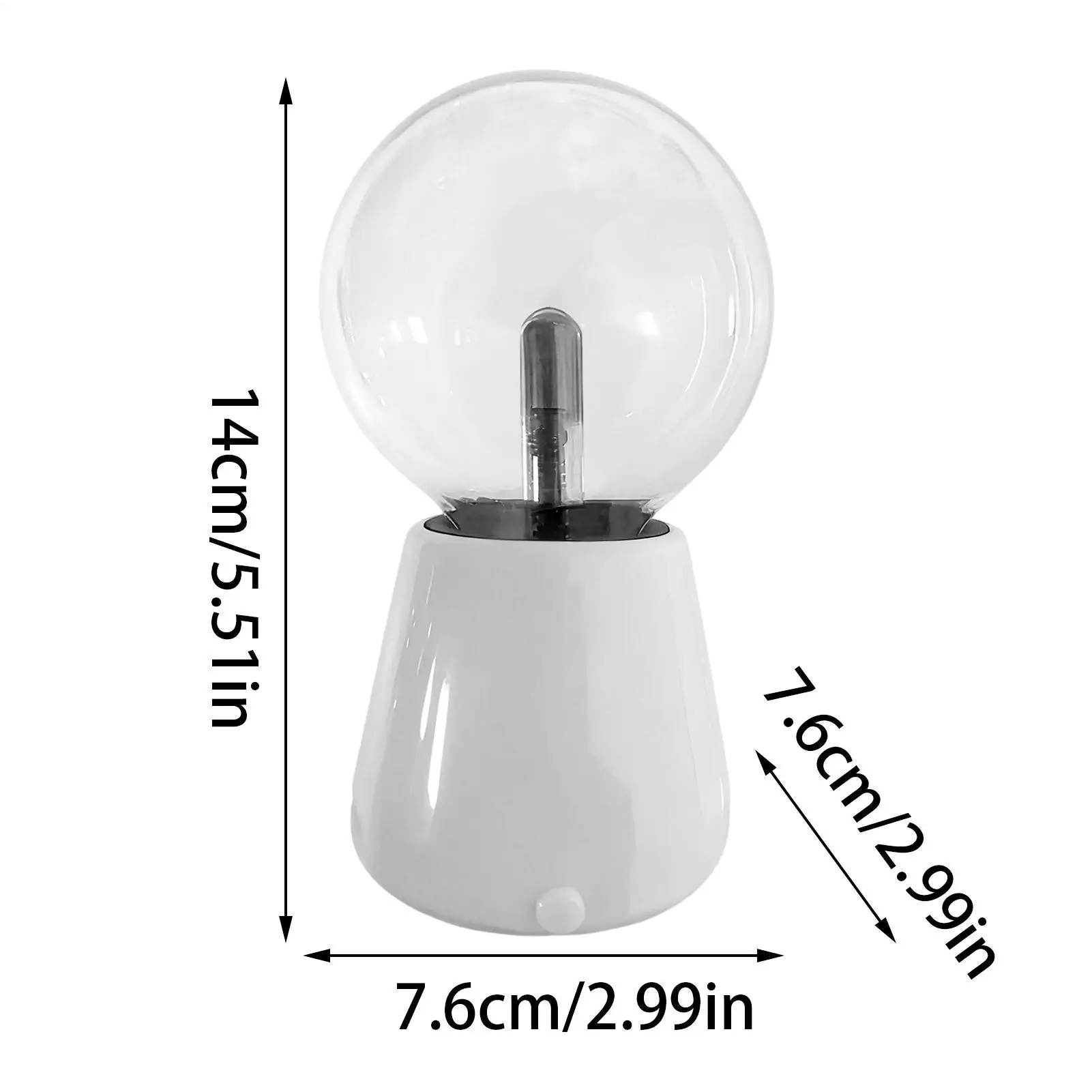 Table Lamp For Bedroom USB Powered Touch Sensitive Party Prop Fun Lamp 7 Color Changing Lights For Ambience Tabletop Home