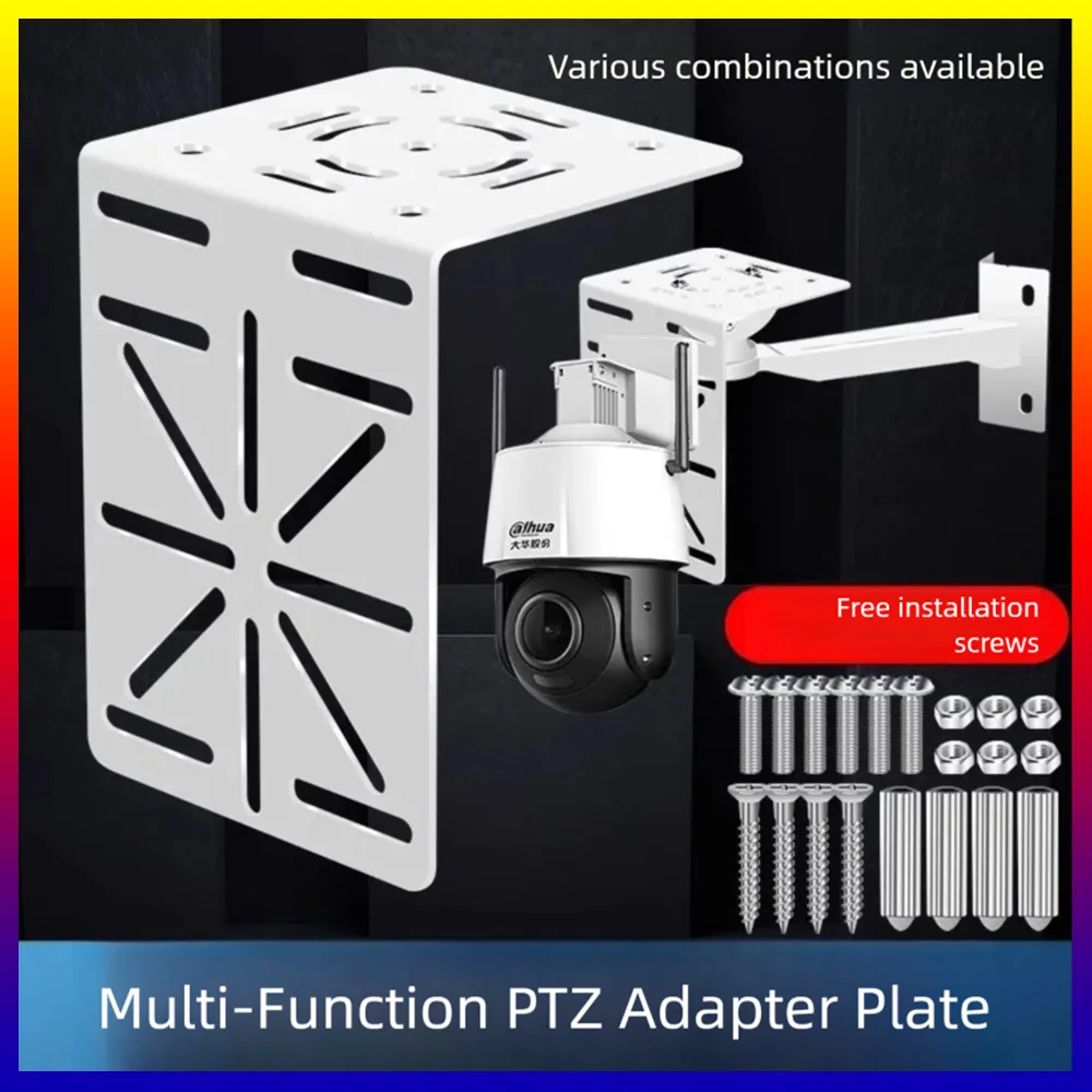 Security Camera Mount Bracket CCTV Clamp Mount Universal L Shape Surveillance Dome Camera Bracket for Backyard Lawn Outdoor