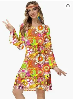 6 best sales فساتين الستينيات والسبعينيات - №4