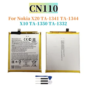 Bilashmart BackShell Battery CN110 High Quality Replacement Battery Nokia X20 TA 1341 TA 1344 X10 TA 1350 TA 1332 Batteries +Tools