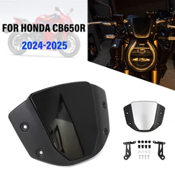 Motorcycle Windshield For HONDA CB650R CB 650 R 2024 2025 Accessories Windscreen Fairing ABS Wind Shield Deflector