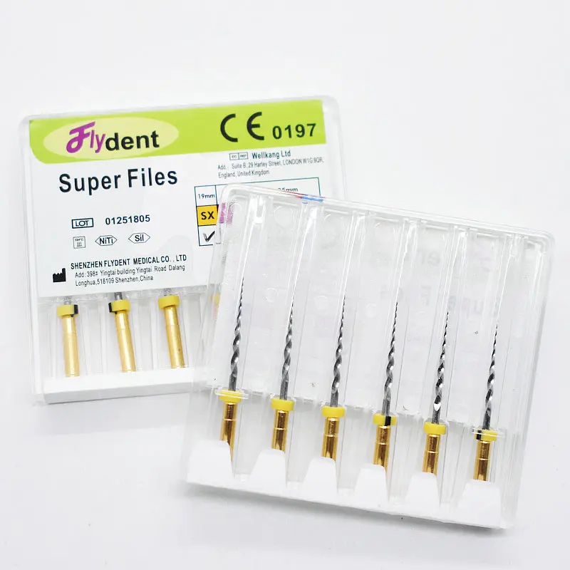 Limas de Niti endodónticas, instrumento de níquel Titainium, 21mm, 25mm, 31mm