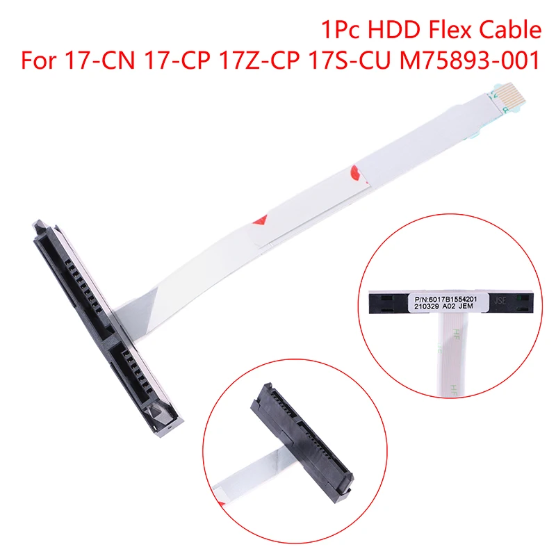 

Hard Drive SSD SATA Interface Connector Flex Cable, M75893-001, for HP 17-CN, 17-CP, 17Z-CP, 17S-CU Laptop
