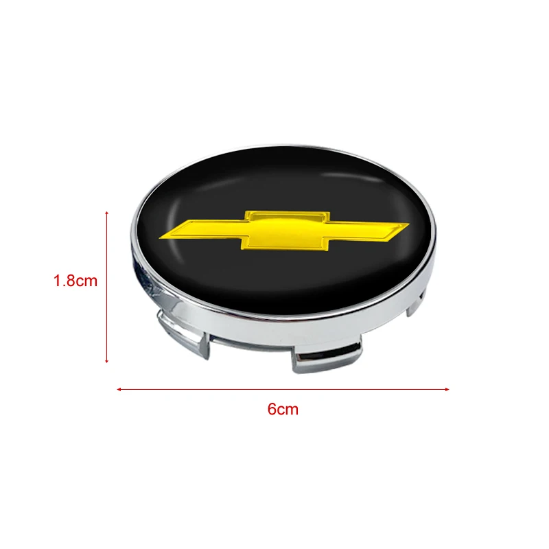 4pcs 56/60mm Car Wheel Center Cap Hub Cover Badge Car Accessories For Chevrolet Captiva Cruze Silverado Spark Crvalier Malibu