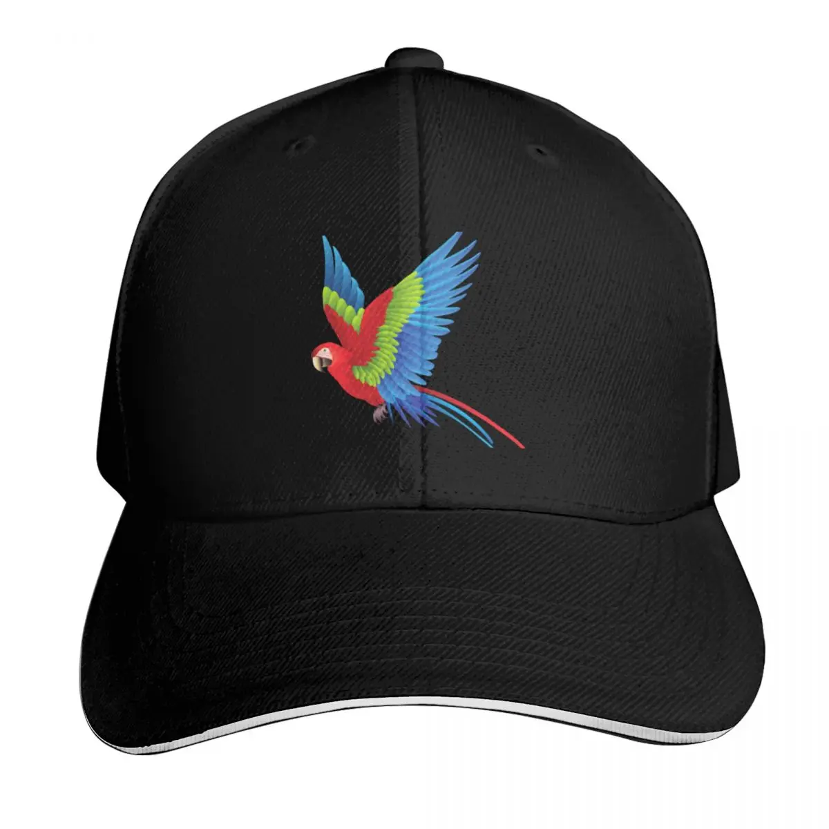 parrot Baseball Cap Adjustable Buckle Closure Moisture Wicking Quick Dry Curved Brim Classic Fit