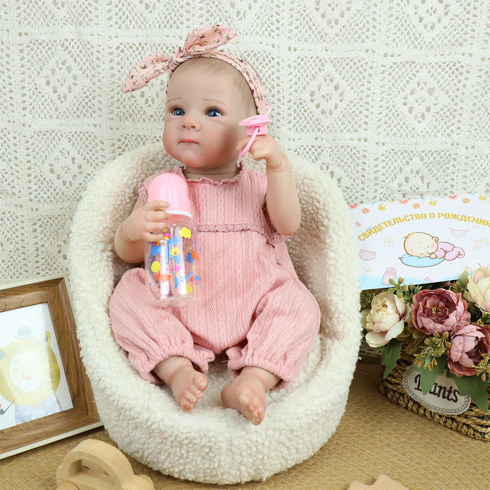 ตุ๊กตาเด็กผู้หญิงรีบอร์นขนาด 18 นิ้ว เบ็ตตี้ ตัวทำจากซิลิโคนทั้งตัว ไวนิล พร้อมผมที่ทาสีเหมือนจริง ของเล่นเด็กทารกเกิดใหม่ ของขวัญคริสต์มาส