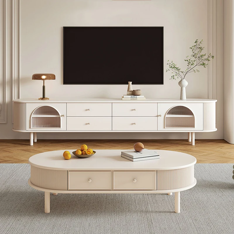

White Cabinets Tv Stands Salon Aesthetic Minimalist Storage Hallway Tv Table Living Room Nordic Suporte Para Tv Home Furniture