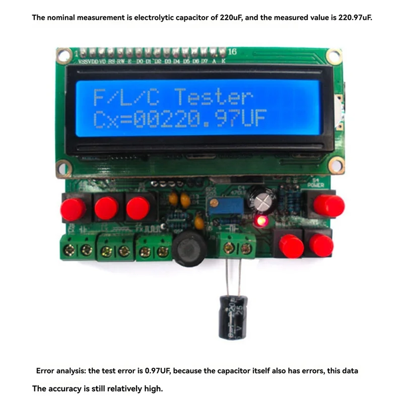 

51 Single-Chip Microcomputer Inductance And Capacitance Frequency Meter DIY Electronic Kit For Welding Practice