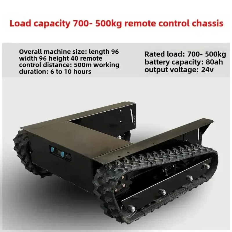 【Best-selling】Small Remote Control Track Chassis Assembly Agricultural Construction Site Machinery Ivy Double Motor Transport Tr