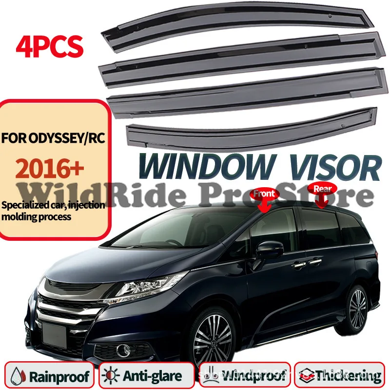 1 set For Honda Odyssey Elysion Window Rain Visor ODYSSEY 2015-2022 Window Visor 6pcs or 4pcs