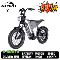 GUNAI-Y Men's E-Mountain Bike 1000W Adult Electric Bicycle 48V18Ah Battery ebike 20 Inch Fat Tire Men's Electric Bike